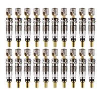 20 Pieces Presta Valve Core Bike Replacement Brass Tubeless Core for Tubeless Road MTB Bike, w/Stan's, Vittoria, Continental, Kenda and Mor