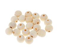 20 Pieces Round Wood Beads Loose Spacer Beads for Jewelry Crafting 16 mm