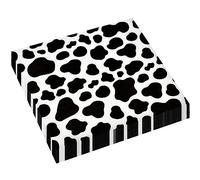 20 Pieces Safari Cow Print Napkin,Animal Print Party Napkins,Jungle Safari Animal Texture Tableware Dinner Napkins for Kids Birthday,Baby Shower,Zoo Jungle Safari Themed Party Decorations
