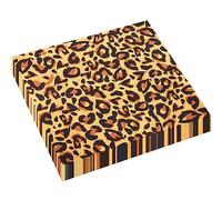 20 Pieces Safari Leopard Print Napkins Leopard Party Napkins Jungle Safari Animal Texture Tableware Dinner Napkins for Kids Birthday Baby Shower Zoo Jungle Safari Themed Party Decorations