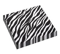 20 Pieces Safari Zebra Print Napkin,Animal Print Party Napkins,Jungle Safari Animal Texture Tableware Dinner Napkins for Kids Birthday,Baby Shower,Zoo Jungle Safari Themed Party Decorations