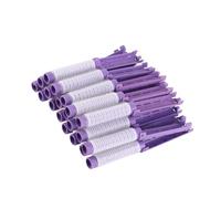 20 Pieces Self Grip Small Hair Curlers Self Grip Salon Hairdressing Curlers Hair Rollers Salon Hairdressing Tail Comb Hairdressing Curlers Tools for Women (Purple)