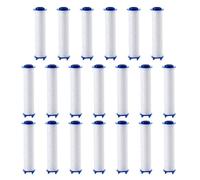 20 Pieces Shower Head Replacement Filter Cartridges, 6.5 cm/2.56 inch, PP Cotton Handheld Showerhead Filters, Water Filter Element for Hard Water Absorb Dirt