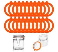 20 Pieces Silicone Seals for Kilner Jars, 93 x 67 mm
