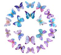 20 Pieces Small Butterfly Hair Clips, Y2K Kawaii Accessories, Clips for Thick Hair, Cute Clips with Hair Glitter