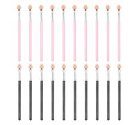20 Pieces Sponge Eyeshadow Brushes, Eyeshadow Makeup Brushes, Eyeshadow Applicators, Reusable Long Handled Eyeshadow Brushes (Pink)