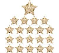 20 Pieces Star Badge Gold Lapel Pin for 4th of July Memorial Day Veterans Day