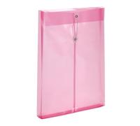 20 Pieces Transparent File Bags with String Closure Letter Size Wallet Waterproof Envelopes Documents Bag White Waterproof Bag