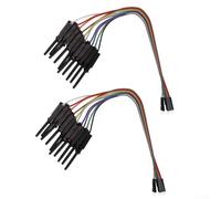 20-Pin Logic Analyzer Hook Set 20cm Long for - Male Header with Retractable Clip for Secure Connection, for Ideal for Circuit and Chip Testing on Hobby Compnt(Black)