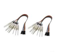 20-Pin Logic Analyzer Hook Set 20cm Long for - Male Header with Retractable Clip for Secure Connection, for Ideal for Circuit and Chip Testing on Hobby Compnt(White)