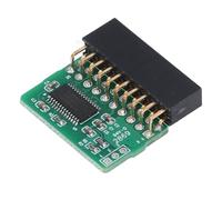 20 Pin TPM 2.0 Module, TPM Encryption Processor Daughter Board with LPC Interface, Green PCB, Small Size for AOM-TPM-9665V TCG 2.0, Compatible with Some Motherboards