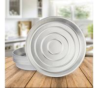 20 Pk Coppice Strong Round Aluminium Foil Pie Dish For Baking, Serving & Food Storage 26 X 26 X 4Cm Freezer, Microwave & Oven Safe