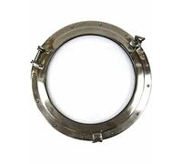 20" Porthole Nautical Marine Wall Hanging Porthole Silver Round Porthole Ship Window Porthole Glass Brass Window Mirror Wall Decor Portholes