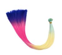 20" Rainbow Feather Hair Extensions-Pastel Colour I-Tip 100 pieces New (Purple)