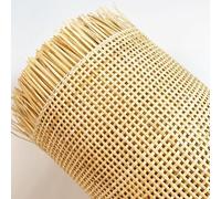 20" Rattan Cane Webbing Roll Natural Wicker Fabric for Furniture Repair Cabinet & Chair Weaving Home Decor 14"x157" Mesh Sheet for Table & Shelf