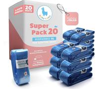 20 Refill Nappy Bags Compatible with Angelcare Nappy Bin Refill Cassettes. Compatible with Angel Care Nappy Bin Bags Refill. Soflty scented Nappy Sacks (20 Pack)
