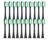 20 Replacement Heads, Compatible with Oclean Flow/X/X PRO/ Z1/ F1/ One/Air 2/SE Brush Heads, Soft Toothbrush Vacuum Cleaner Bristles (Black)