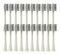 20 Replacement Heads, Compatible with Oclean Flow/X/X PRO/ Z1/ F1/ One/Air 2/SE Brush Heads, Soft Toothbrush Vacuum Cleaner Bristles (Beige)