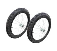 20" Replacement Trailer Wheel, Heavy Duty Spare Rim with Rubber Tyre | 2-pack pneumatic wheels, easy bolt-on install, sturdy steel construction, rubber tyre, for trailers, trolleys, hand trucks