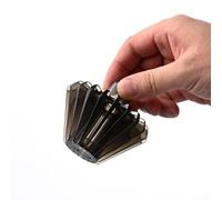 20-Rib Design, secures for v60 Paper Filters, Prevents Collapse, ensures Even Extraction, Easy Insertion(Black)