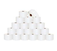 20 Rolls DOREE White Direct Thermal Labels Rolls 57 x 32 mm, for Zebra GK420D, GX420D, GK420T Thermal Printing, 1500 Labels Per Roll, Core 25 mm, Black on White,