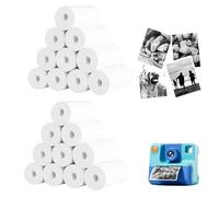 20 Rolls Double Dragon 57x25mm Premium Thermal Paper - 10-Year Image Life | for Kids’ Instant Cameras, PDQ Receipt Printers & Mini Thermal Printers | BPA-Free, Ink-Free