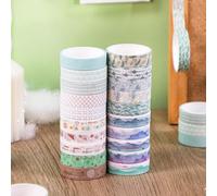 20 Rolls Washi Tape Sets, Masking Tapes Arts Scrapbooking Supplies, Stamping Washi Tape Pack for DIY, Bullet Journal, Craft Gift Wrapping, Planners, Journals, Holiday Decoration (1, A, 2M)