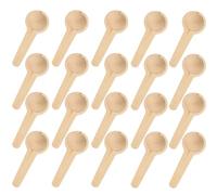 20 Round Wooden Spoons, Small Kitchen Spoons, Wooden Kitchen Spoons, Mini Spice Spoons, Jam Jars Spoons Dessert Spoons Sugar Coffee Tea