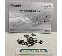 20 Scalextric C8232 METAL SIDE EDGE TRACK FIXING CLIPS (BRAND NEW) 1.32