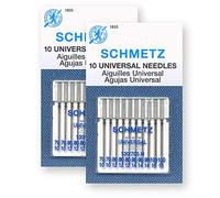 20 Schmetz Universal Sewing Machine Needles - Assorted Sizes - 2 Cards