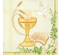 20 Serviettes Ceremony - Festive Ceremony/Confirmation/Communion/Baptism 33 x 33 cm