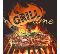 20 Serviettes Food Barbecue Time Table Decoration Paper Napkins with Motif Also for Decoupage and Decoupage 33 x 33 cm