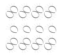 20 Set Black Spring Headband with Five Point Spiral Structure | Plastic and Iron Build, Flexible Fit for Events and DIY Workshops, Smooth Surface for Decorating