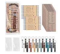 20 Set Christian Gifts Bulk Bible Pens Bible Verse Christian Bookmarks Scripture Keychains Inspirational Pastor Appreciation Sunday School Teacher Church Gifts First Communion Party Favors