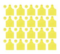 20 Set Ear Label, Blank Ear Tags Livestock Ear Signs Livestock Identification Blank Ear Tag Farm Animal Tags for Goats Sheep Cows Pigs Farm Supplies (L)