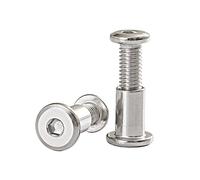 20 Set M3×8mm 304 stainless steel large flat head hexagonal socket screw clamp bolt furniture bed connection locking screw