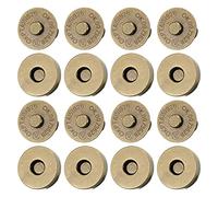20 Set Magnetic Snaps, Purse Magnetic Bag Fastener Clasp Magnetic Button Replacement Kit for Sewing, DIY Craft, Purses, Bags, Clothes, Leather (Bronze, 14MM)