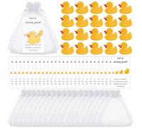 20 Set Positive Duck Gifts Employee Appreciation Gift Bulk Inspirational Cheer Card Yellow Duck Brooches Emotional Support Pins Encouraging Thank You Gifts for Coworker Staff Colleague Teacher Friend