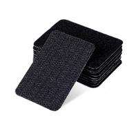 20 Set Squares Strips With Adhesive For Fabric No Sew, Stick On For Fabric, Double Sided Hook And Loop Hem Tape Fasteners