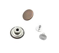 20 Sets 17mm Replacement Jeans Buttons Pants Metal Button Snap Denim Buttons Replacement Kit Suspender No Sew Buttons with Rivets ET1515