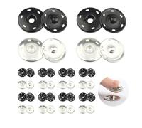 20 Sets 25mm Brass Snap Fasteners, Press Studs Snap Fasteners for Sewing, Durable Metal Press Studs for Clothing, Accessories & DIY Crafts