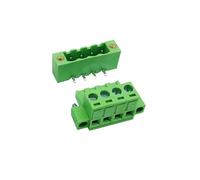 20 Sets 5.08mm Plug-in Terminal Block Right Angle/Straight Pin with Ears Screws Flange Fixing KF 2EDGKM+2EDGVM/RM 15EDGKM(Right Angle,20 SETS_10P)