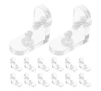 20 Sets Acrylic L Shape Corner Brackets for Display Boxes | High Transparency, Clip Design, Sturdy Transport Protection, for Jewelry Retailers, Cosmetics Retailers