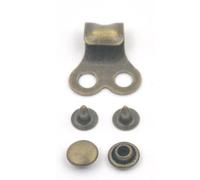 20 Sets Bronze Boot Hooks Lace with Rivet Buckle for Repair Shoes, Leathercraft Accessories, Leathercraft