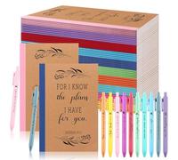 20 Sets Christian Notebooks with Bible Verse Pens Bulk A5 Religious Notepad Scripture Pen Employee Appreciation Gifts Christian Gifts for Women Coworkers Staff Volunteer Teacher Church Sunday School