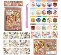 20 Sets DIY 3D House Stickers Kit Non-Toxic & Safe DIY 3D Stickers Scene Collection Book Adults for Relief Stress Pass The Time Therapy Reusable