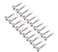 20 Sets Flat Pack Furniture Connector Cam Bolt Nut Dowel Fixing Screws - Locking Fittings & 35mm Connecting Rod Bolts for Cabinet Wardrobe & Drawer Assembly