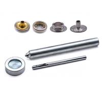 20 Sets Genuine Durable DOT Snap Fastener Kit Canvas to Canvas Brass Nickel