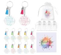 20 Sets Gifts for Employees Acryl Schlüsselanhänger Employee Appreciation | Inspirational Keychains, Thank You Keyrings Multipack für Colleagues & Employee Geschenke