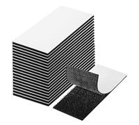 20 Sets Hook and Loop Tape Sticky Back, 5 × 10 cm Double Sided Sticky Pads Self Adhesive, Double Sided and Removable for Walls, Floor, Plastics, Glasses, Metals
